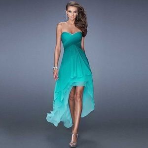 Stunning Hi-Lo Ombre Chiffon Dress